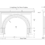 LivingStone Cast Stone FireplaceLarge