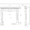 Louis Cast Stone Fireplace Mantel Surround - Image 5