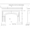 Prestige Stone Hearths Cast Stone Fireplace Mantel Surround - Image 5