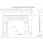 Prestige Stone Hearths Cast Stone FireplaceLarge