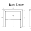 Rock Ember Cast Stone Fireplace Mantel Surround - Image 6