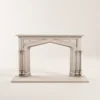 Sculpted Heat Cast Stone Fireplace Mantel Surround - Image 4