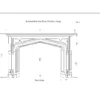 Sculpted Heat Cast Stone Fireplace Mantel Surround - Image 5