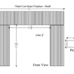 Fluted Cast Stone Fireplace Small