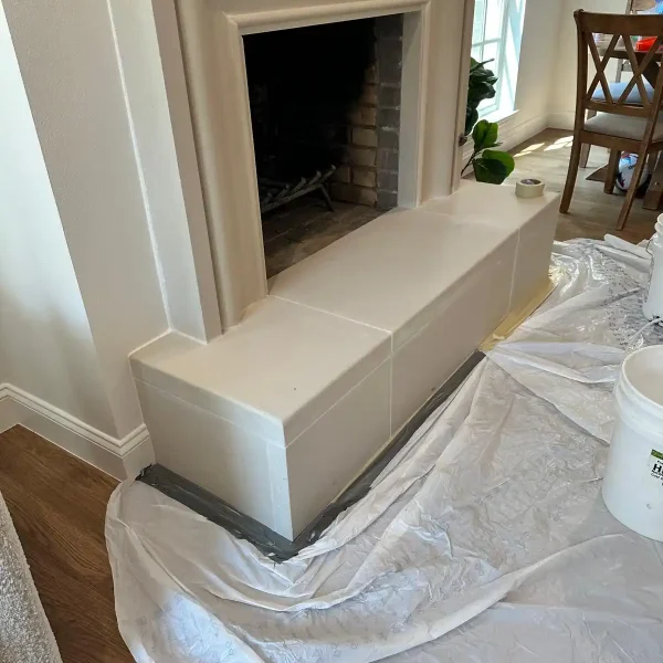 Fireplace1-Classic Fireplace - Off White