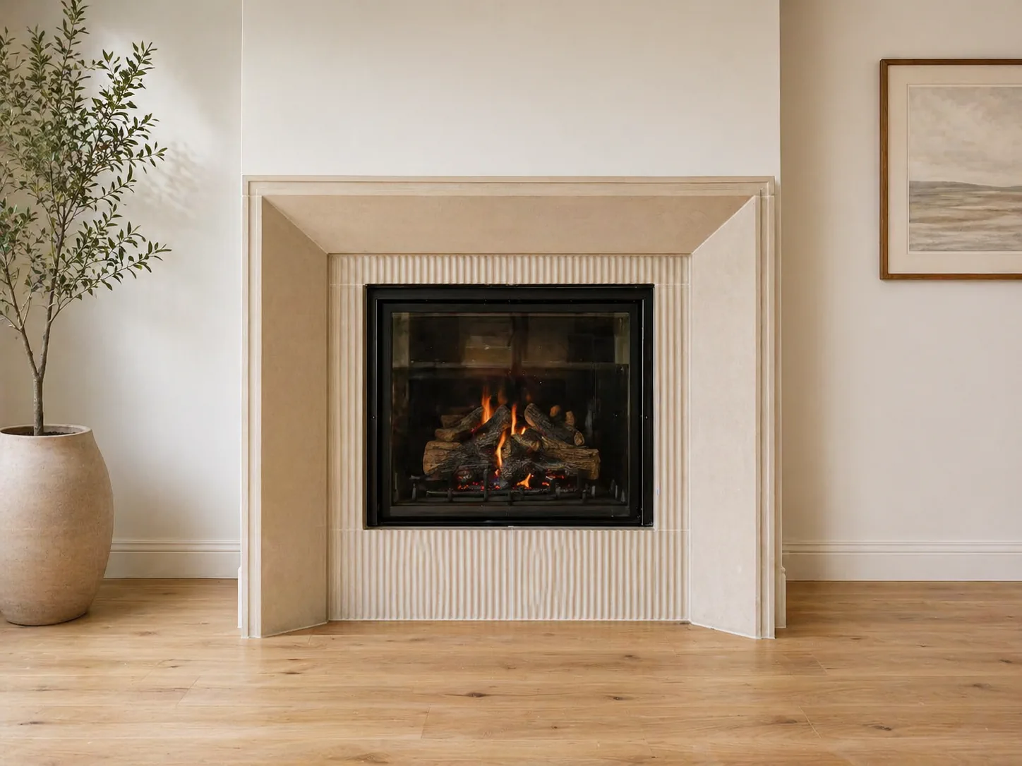Stone Aurora Fireplace